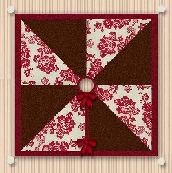Grand Pinwheel Quilted Tree Skirt