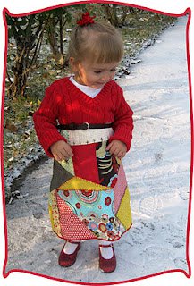 Crazy Quilted Sweater Dress