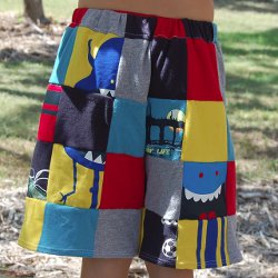 Recycled Patchwork Shorts