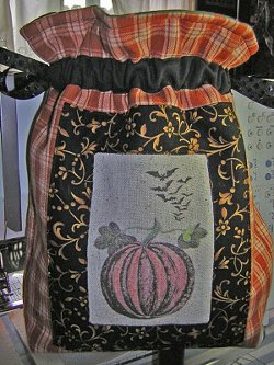 Quilted Drawstring Treat Bag