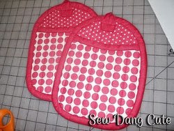 Polka Dot Pocket Hot Pads