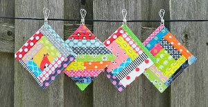 Scrappy Quilt As You Go Coasters