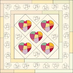 Crazy In Love Wedding Quilt