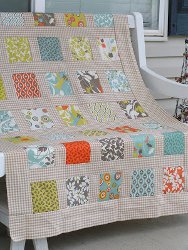 Styled and Sashed Modern Garden Quilt
