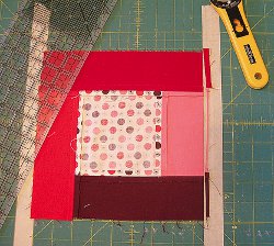 Squaring Blocks with Masking Tape Guidelines