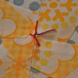 Tying a Quilt with Square Knots