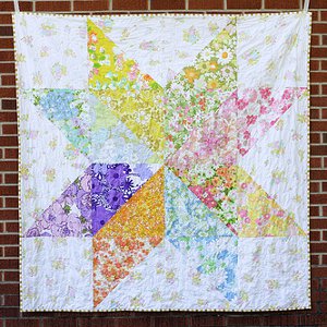 Giant Vintage Starflower Quilt