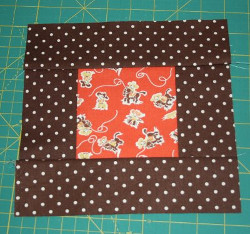 Addicting Orange Quilt Block