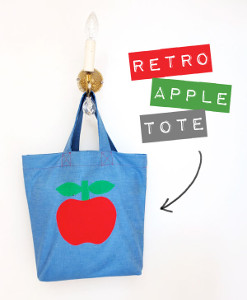 Retro Apple Tote