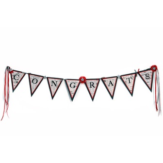 Congrats Paper Banner | FaveCrafts.com