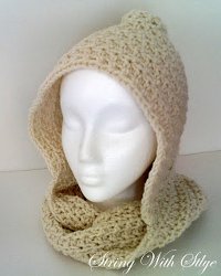 Crochet Pattern crochet Free Scarves  Hooded For to hooded #6 scarves pattern