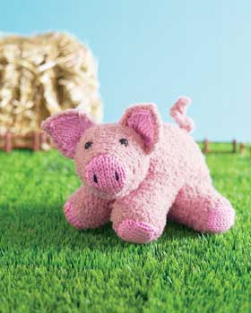 Piglet Toy Knitting Pattern FaveCrafts.com