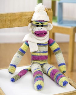 Sock Monkey Knitting Pattern FaveCrafts.com