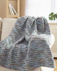 Easy Chunky Knit Blanket | FaveCrafts.com