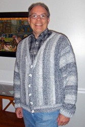 Men's Collage Cardigan