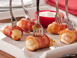 Bacon Pierogi Bites
