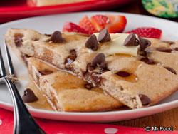 Baked Chocolate Chip Pancakes