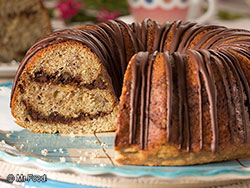 Banana Chocolate Swirl Cake