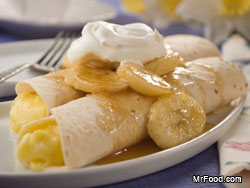 Bananas Foster Crepes 
