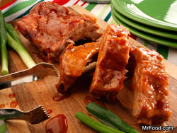 Barbecued Baby Back Ribs