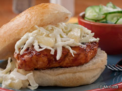 Barbecued Chicken Stack