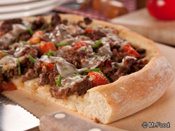  Beefy Garlic Pizza