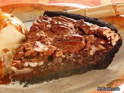 Black Bottom Pecan Pie