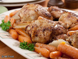 Braised Chicken Thighs Dinner 