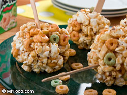 Caramel Apple Popcorn Balls 