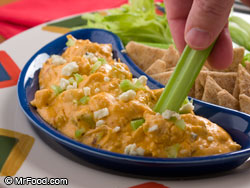  Cheesy Buffalo Chicken Dip 
