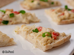 Cheesy Chicken Pita Wedges