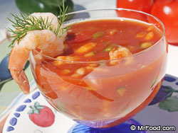 Chilled Shrimp Cocktail Soup
