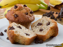 Chocolate Chip Banana Muffins 