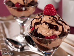 Chocolate-Raspberry Mousse Parfaits