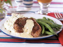 Creamy Dijon Lamb Chops