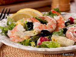 Creamy Shrimp Caesar Salad