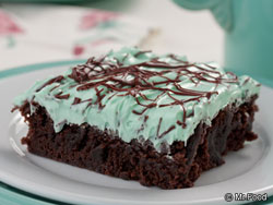 Creme de Menthe Brownies