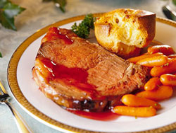 Currant Glazed Prime Rib of Beef