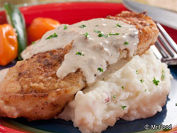 Fried Pork Chops with Cream Gravy