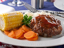 Glazed Meatloaf Cakes