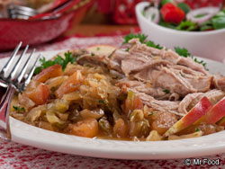 Good Luck Pork and Cabbage