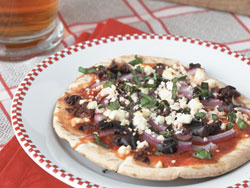 Greek Pita Pizzas