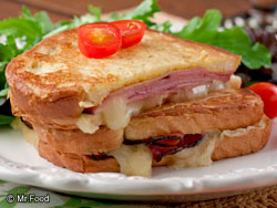 Ham and Cheese Oven French Toast