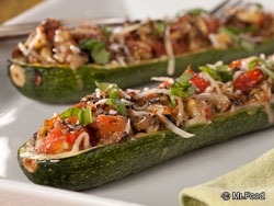 Italian Stuffed Zucchini Boats