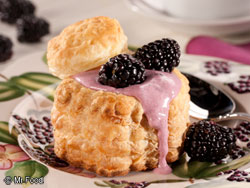 Lemon-Blackberry Cream Puffs