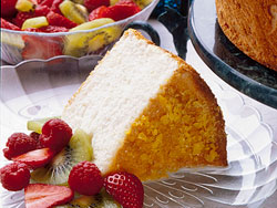 Lemon-Glazed Angel Food Cake