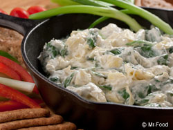 Light Spinach and Artichoke Dip