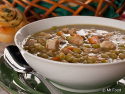 Lightning Quick Split Pea Soup