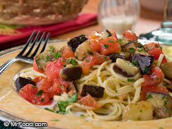 Linguine with Eggplant