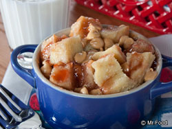 Microwave PB&J Bread Pudding